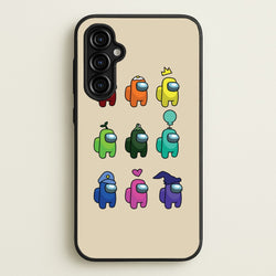 Among Gaming characters  - Among Us Phone Case for Galaxy A54