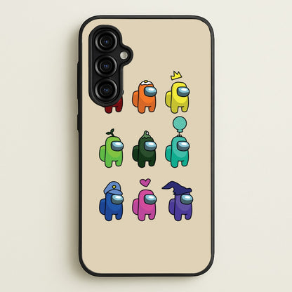 Among Gaming characters  - Among Us Phone Case for Galaxy A54