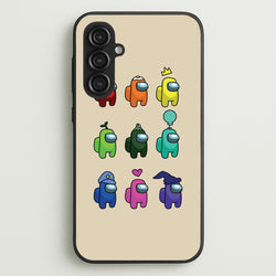 Among Gaming characters  - Among Us Phone Case for Galaxy S23FE
