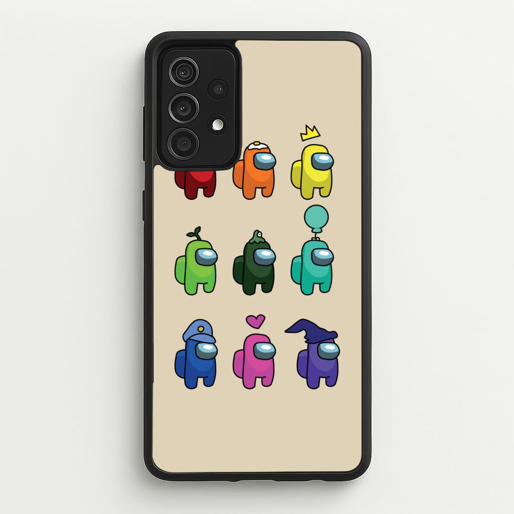 Among Gaming characters  - Among Us Phone Case for Galaxy A52 / A52s