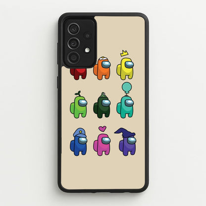 Among Gaming characters  - Among Us Phone Case for Galaxy A52 / A52s