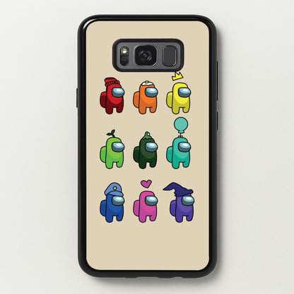 Among Gaming characters  - Among Us Phone Case for Galaxy S8 Plus