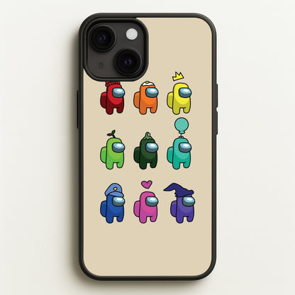 Among Gaming characters  - Among Us Phone Case for iPhone 13