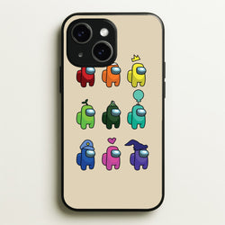 Among Gaming characters  - Among Us Phone Case for iPhone 14