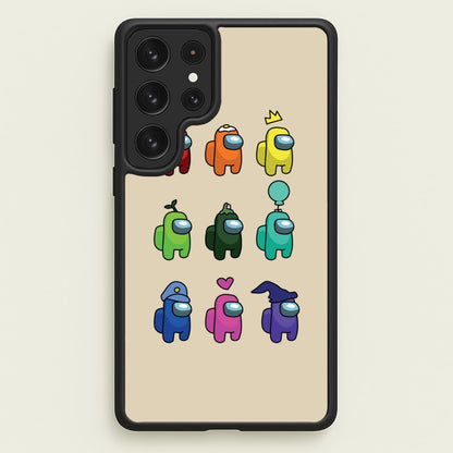 Among Gaming characters  - Among Us Phone Case for Galaxy S22 Ultra