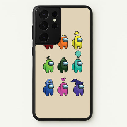 Among Gaming characters  - Among Us Phone Case for Galaxy S21 Ultra