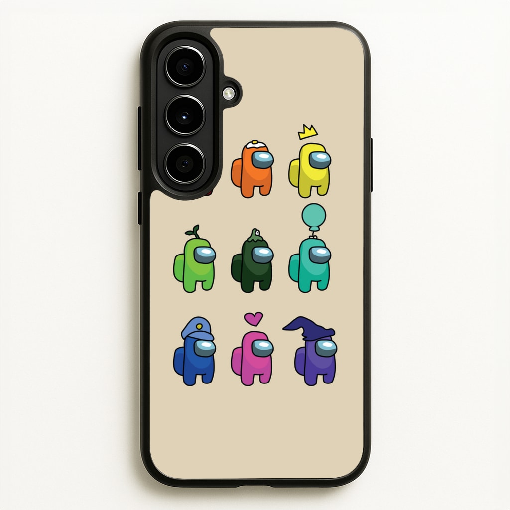 Among Gaming characters  - Among Us Phone Case for Galaxy A56