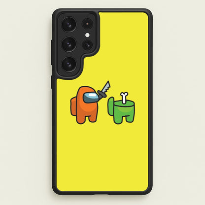 Among Gaming Killed  - Among Us Phone Case for Galaxy S23 Ultra