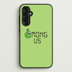 Among Gaming - Green  - Among Us Phone Case for Galaxy A14