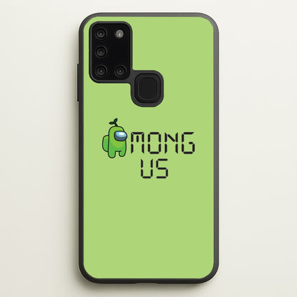 Among Gaming - Green  - Among Us Phone Case for Galaxy A21s