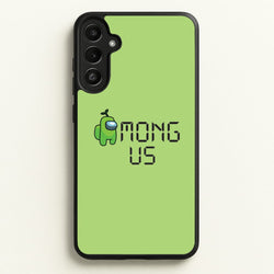 Among Gaming - Green  - Among Us Phone Case for Galaxy A34