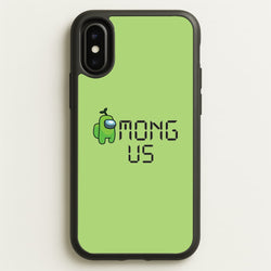 Among Gaming - Green  - Among Us Phone Case for iPhone X / XS