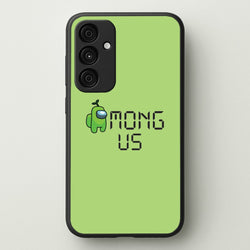 Among Gaming - Green  - Among Us Phone Case for Galaxy A55
