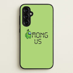 Among Gaming - Green  - Among Us Phone Case for Galaxy A54