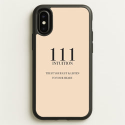 111 - Angel Numbers  - Angel Numbers Phone Case for iPhone X / XS