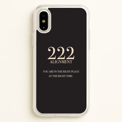 222 - Angel Numbers  - Angel Numbers Phone Case for iPhone X / XS