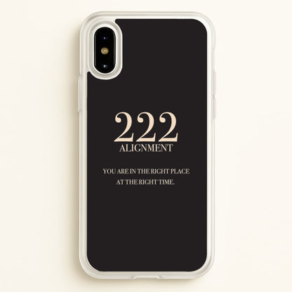 222 - Angel Numbers  - Angel Numbers Phone Case for iPhone X / XS