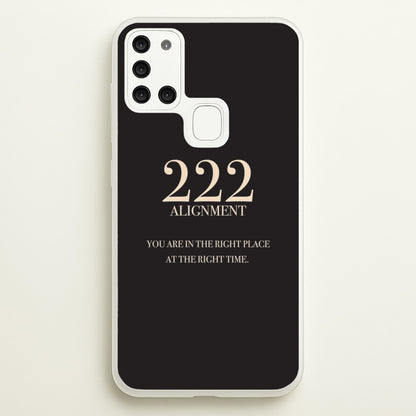 222 - Angel Numbers  - Angel Numbers Phone Case for Galaxy A21s
