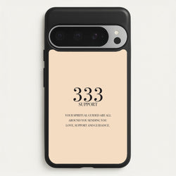 333 - Angel Numbers  - Angel Numbers Phone Case for Google Pixel 9 Pro XL