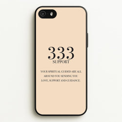 333 - Angel Numbers  - Angel Numbers Phone Case for iPhone 5 / 5s / SE 2016