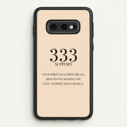 333 - Angel Numbers  - Angel Numbers Phone Case for Galaxy S10e
