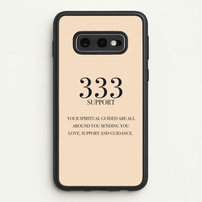 333 - Angel Numbers  - Angel Numbers Phone Case for Galaxy S10e