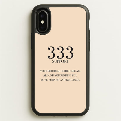 333 - Angel Numbers  - Angel Numbers Phone Case for iPhone X / XS