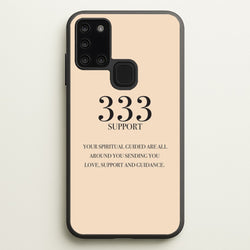 333 - Angel Numbers  - Angel Numbers Phone Case for Galaxy A21s