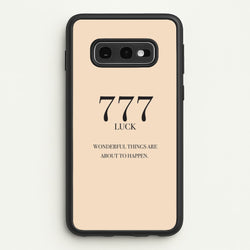 777 - Angel Numbers  - Angel Numbers Phone Case for Galaxy S10e