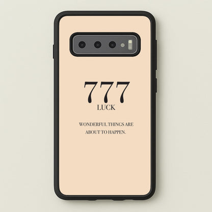 777 - Angel Numbers  - Angel Numbers Phone Case for Galaxy S10