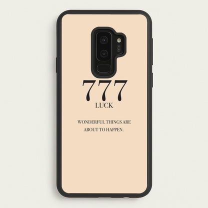 777 - Angel Numbers  - Angel Numbers Phone Case for Galaxy S9 Plus
