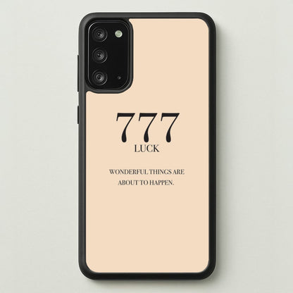 777 - Angel Numbers  - Angel Numbers Phone Case for Galaxy Note 20