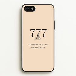 777 - Angel Numbers  - Angel Numbers Phone Case for iPhone 5 / 5s / SE 2016