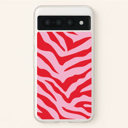 Pink Zebra - Animal Patterns  - Animal Patterns Phone Case for Google Pixel 7 Pro