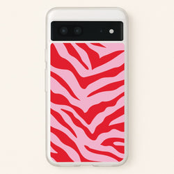Pink Zebra - Animal Patterns  - Animal Patterns Phone Case for Google Pixel 7