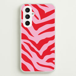Pink Zebra - Animal Patterns  - Animal Patterns Phone Case for Galaxy S23FE