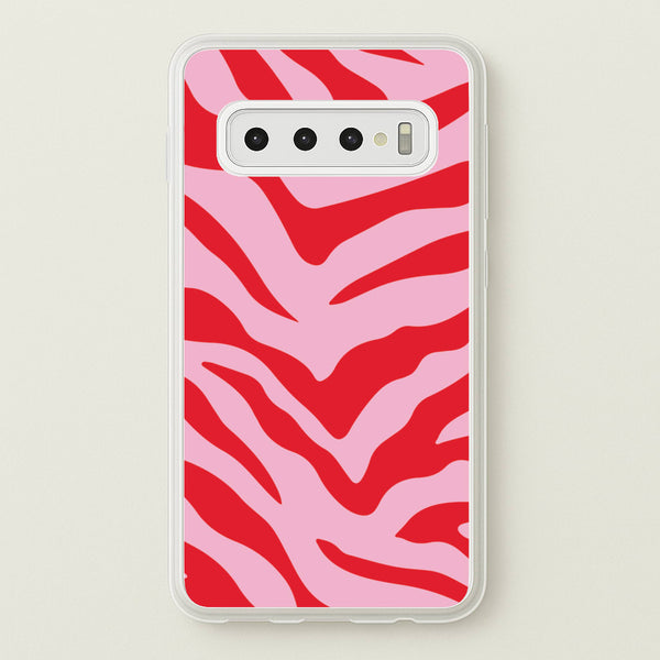 Pink Zebra - Animal Patterns  - Animal Patterns Phone Case for Galaxy S10