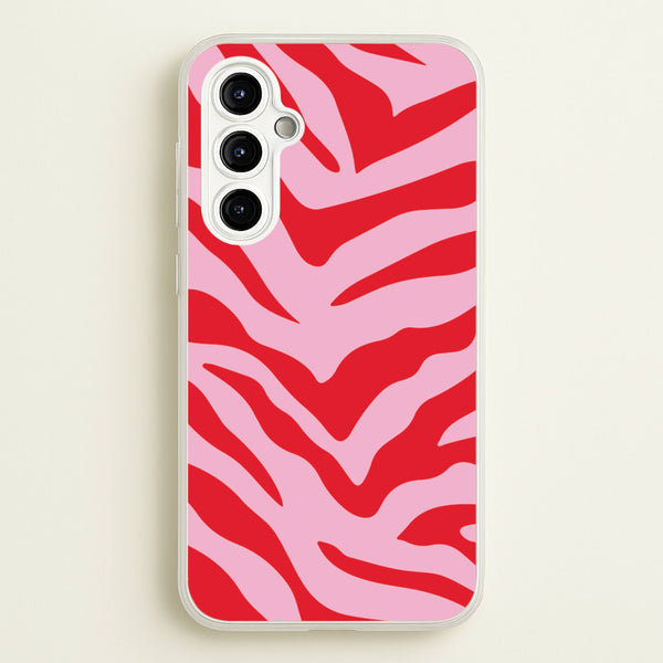 Pink Zebra - Animal Patterns  - Animal Patterns Phone Case for Galaxy A54