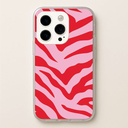 Pink Zebra - Animal Patterns  - Animal Patterns Phone Case for iPhone 15 Pro