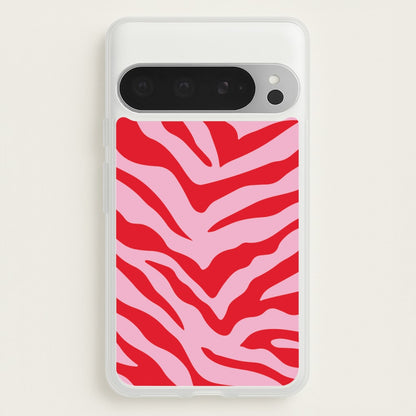 Pink Zebra - Animal Patterns  - Animal Patterns Phone Case for Google Pixel 9 Pro XL