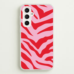 Pink Zebra - Animal Patterns  - Animal Patterns Phone Case for Galaxy A16