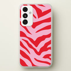 Pink Zebra - Animal Patterns  - Animal Patterns Phone Case for Galaxy A35