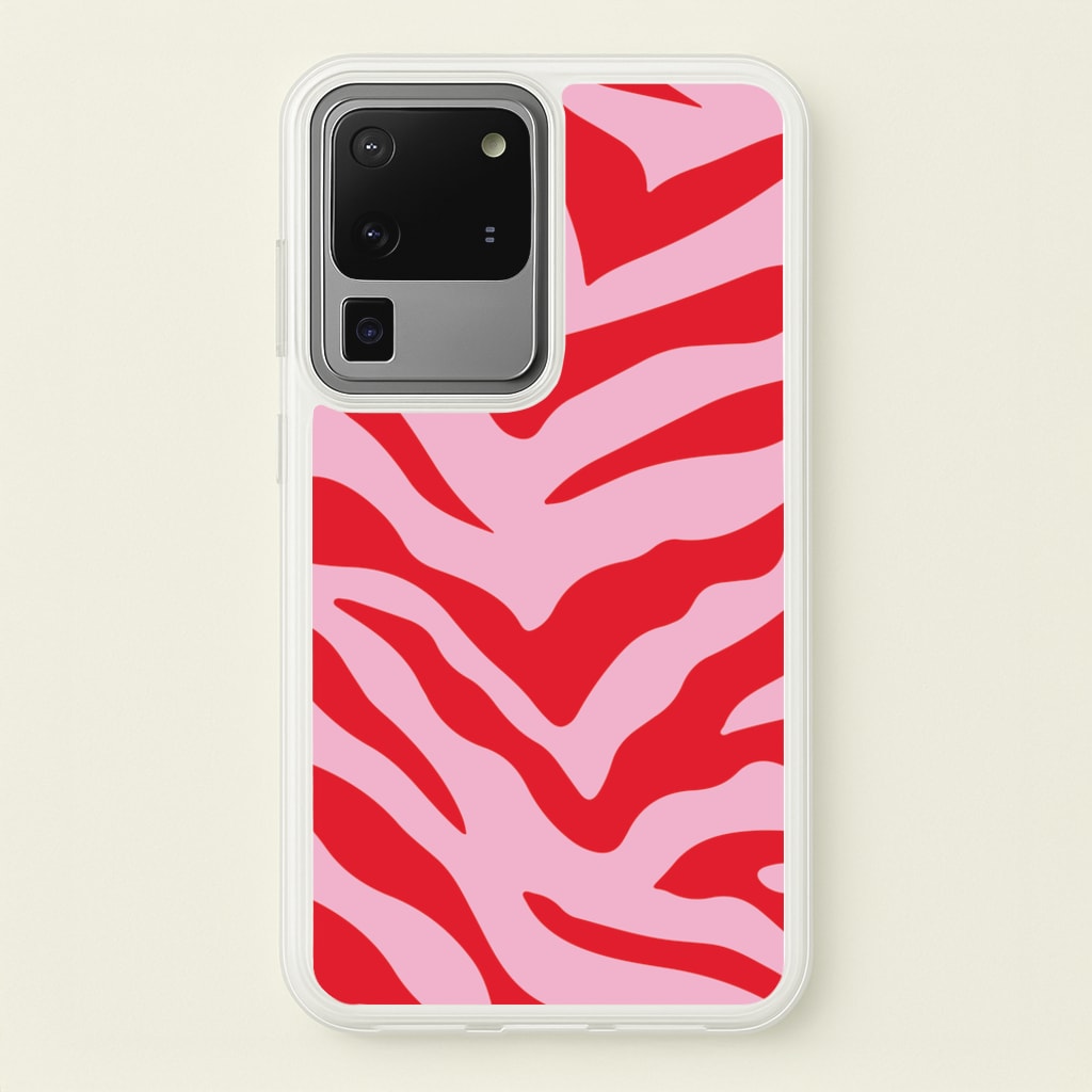 Pink Zebra - Animal Patterns  - Animal Patterns Phone Case for Galaxy S20 Ultra