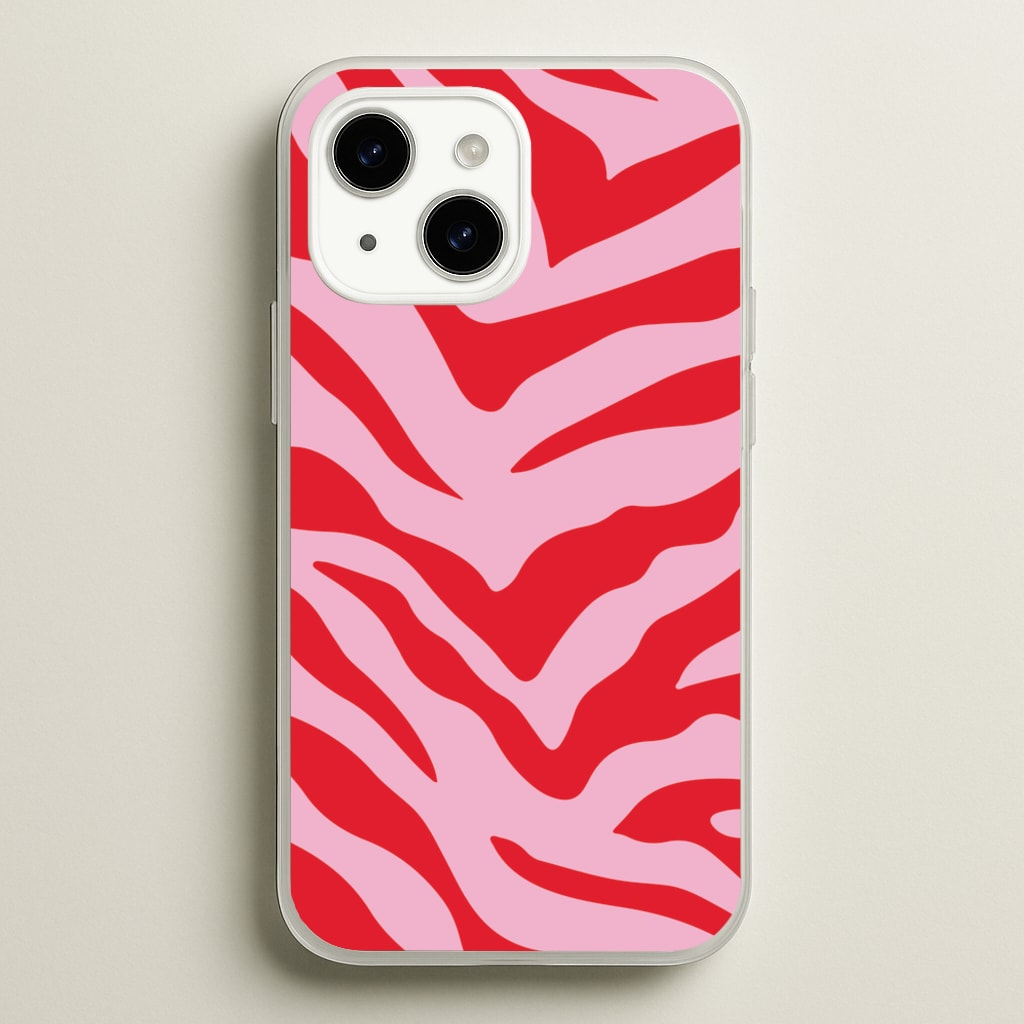 Pink Zebra - Animal Patterns  - Animal Patterns Phone Case for iPhone 15 Plus