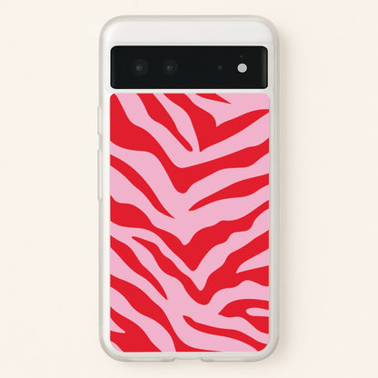 Pink Zebra - Animal Patterns  - Animal Patterns Phone Case for Google Pixel 6