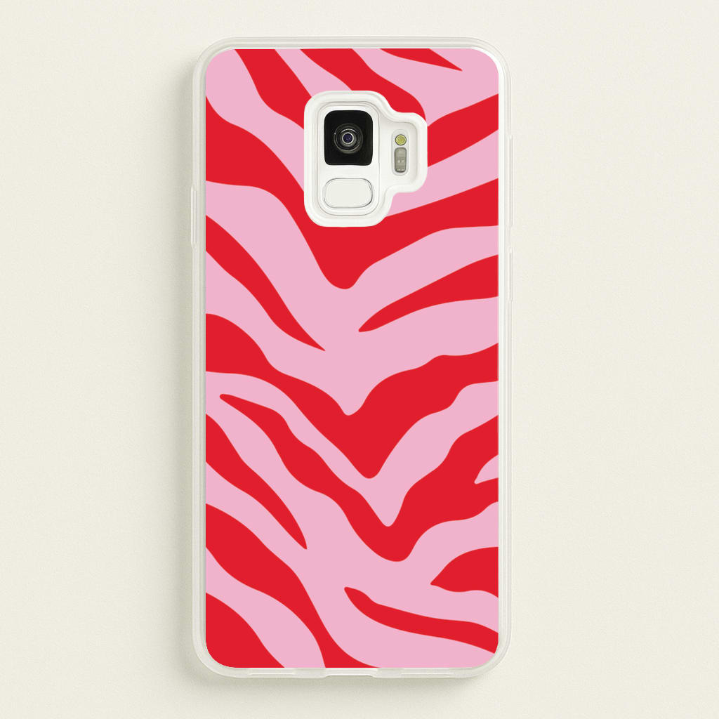 Pink Zebra - Animal Patterns  - Animal Patterns Phone Case for Galaxy S9