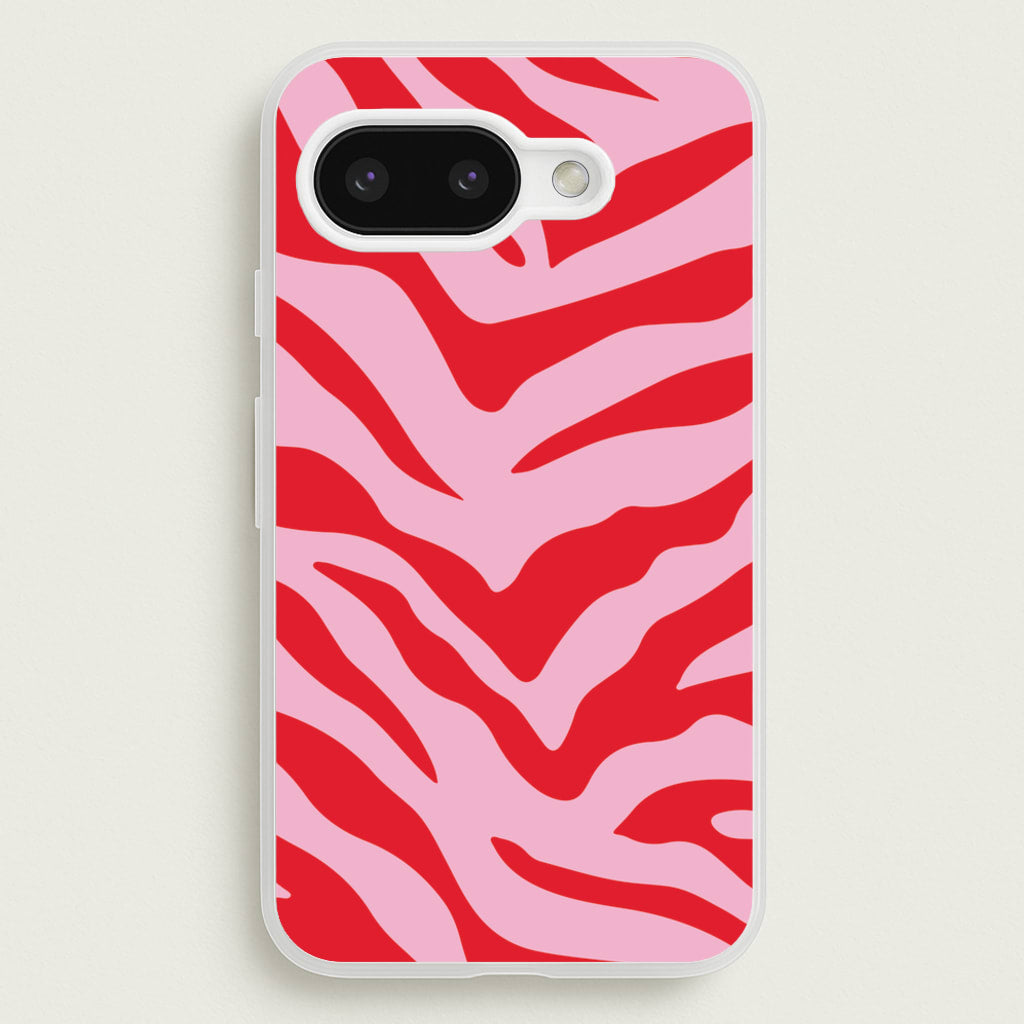 Pink Zebra - Animal Patterns  - Animal Patterns Phone Case for Google Pixel 9a