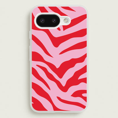 Pink Zebra - Animal Patterns  - Animal Patterns Phone Case for Google Pixel 9a