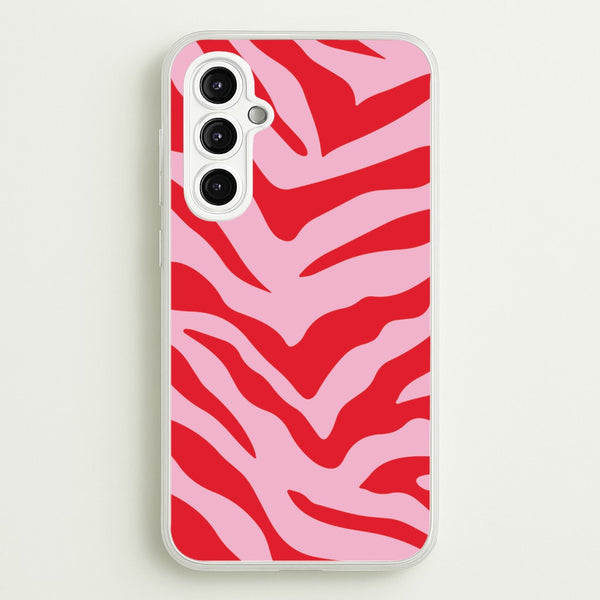 Pink Zebra - Animal Patterns  - Animal Patterns Phone Case for Galaxy A14