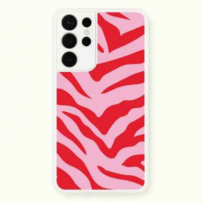 Pink Zebra - Animal Patterns  - Animal Patterns Phone Case for Galaxy S21 Ultra
